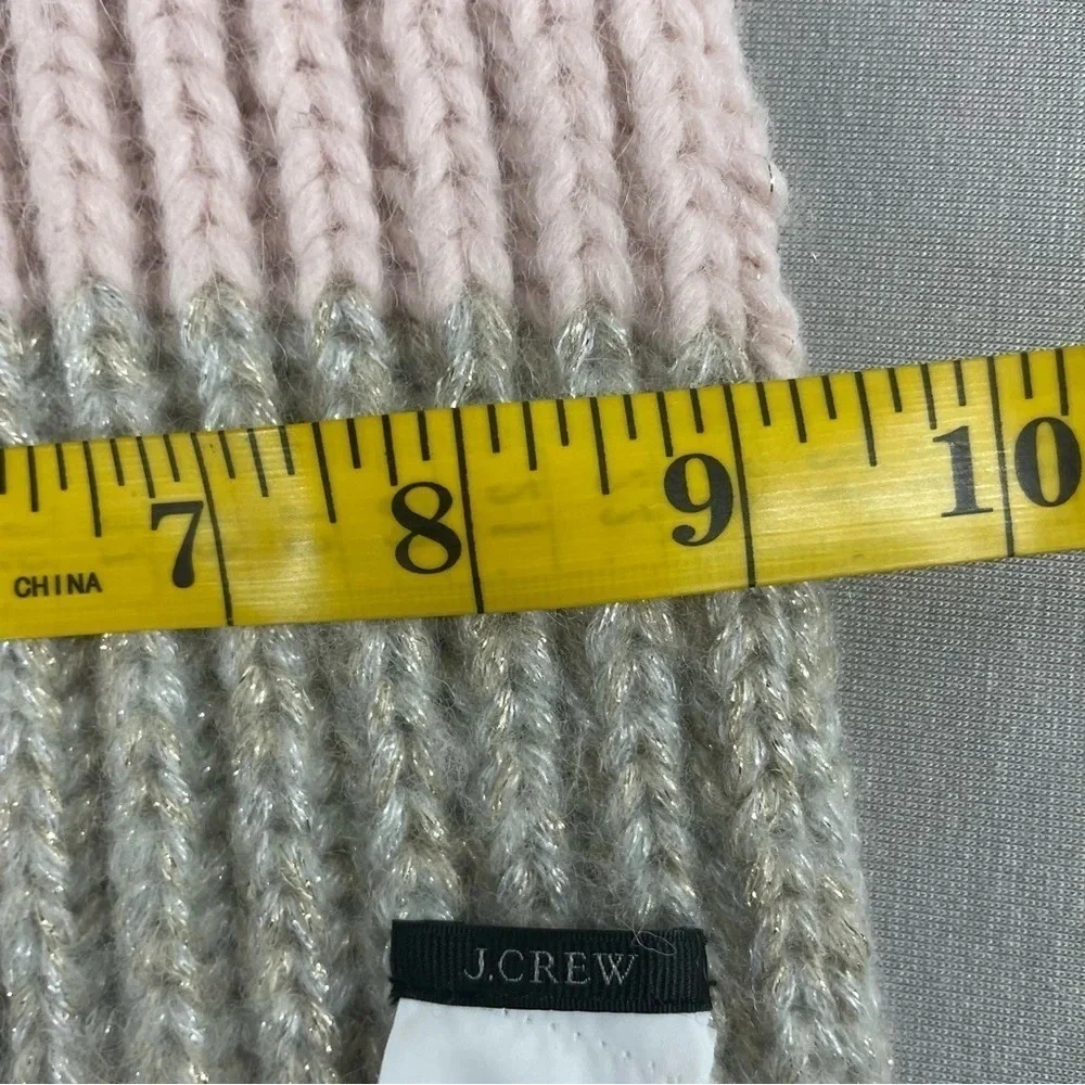 J Crew Wool Alpaca Blend Knit Tassle Scarf